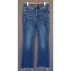 Judy Blue High Rise Boot Cut Jeans Medium Wash Raw Hem Size‎ 5/27 Regular